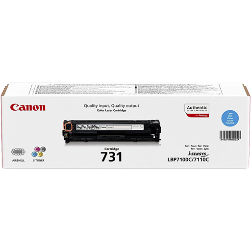 Genuine Cyan Canon 731 Cyan Toner Cartridge 6271B002
