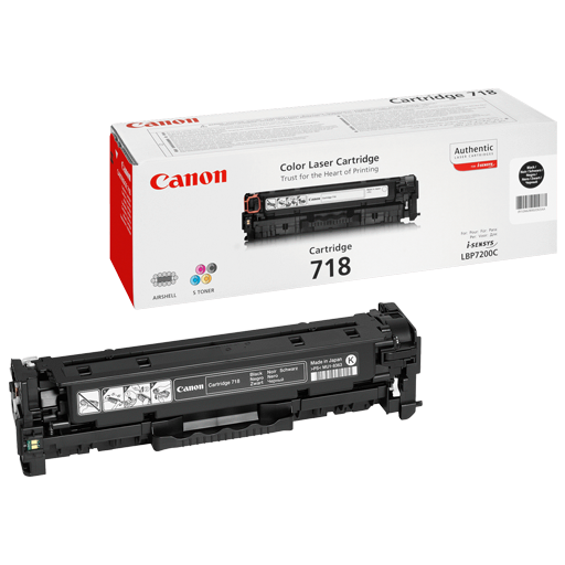 Canon 718 Black Original Laser Toner Cartridge
